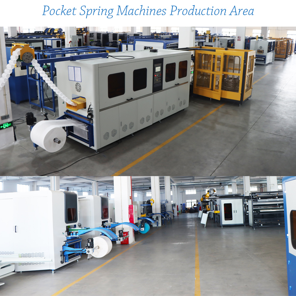 pocket spring machines production area